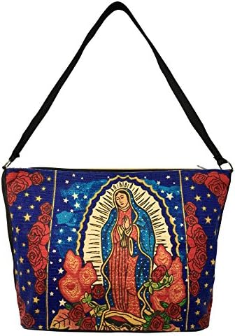 SpiritStar Sugar Skull Purse: Day of the Dead Inspired Daily Travel Bag Made with 100% Cotton