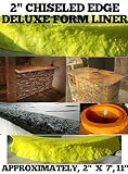 CONCRETE COUNTERTOP EDGE FORM LINERS - Chiseled Edge Deluxe, 2" WIDE x Approximately 7', 9.5" LENGTH