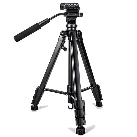 CITTHINKMIC Trípode, Aluminio, Luz, Portátil, con Cabezal de 3 ...