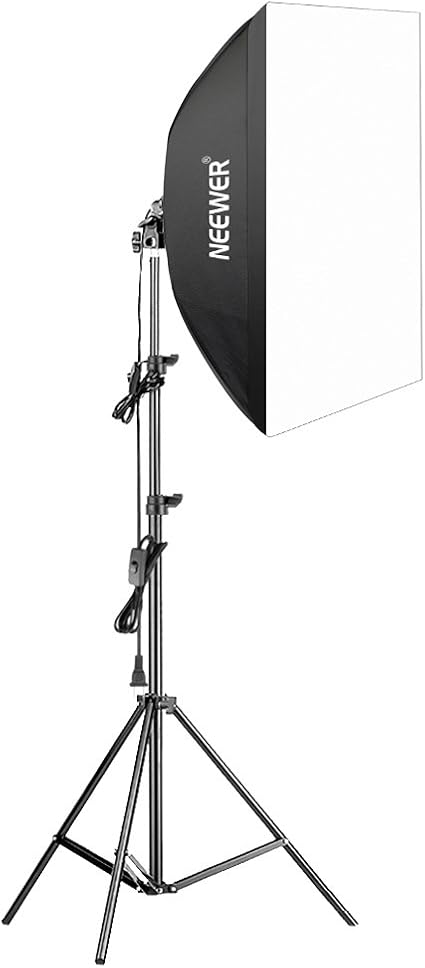 Neewer – 350 W fotografía caja de luz Kit de iluminación – 24 x 24 pulgadas/60 x