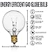 30 Pack of G40 Replacement Bulbs, 5 Watt G40 Globe Bulbs for String Lights, Candelabra Screw Base, Fits E12 and C7 Sockets, Indoor-Outdoor Use, Clear Glass G40 Bulbs, Secure and Convenient Packaging