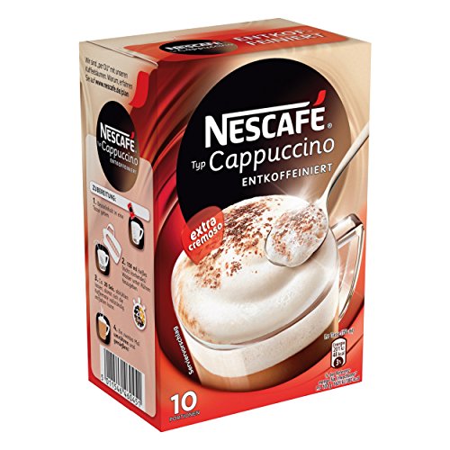 Nescafe extra foam decaf cappuccino 10 pc.