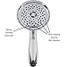 Aqua Elegante Chrome Shower Head - Massage & Mist Handheld Shower Head, 2.5 GPM, 3 Settings, BPA Free, Self-Cleaning Nozzles, Long Lasting