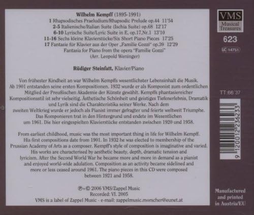 Kempff: Piano Music - Image 3
