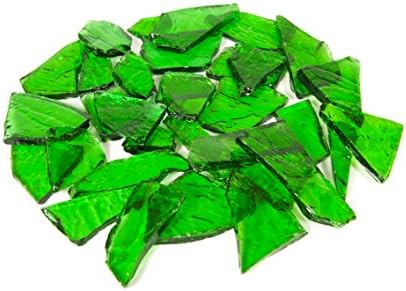"Summer Green" Stained Glass Cobbles 2.5 Ounces