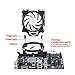 upHere 5V RGB CPU Cooler with 4 Direct Contact Heatpipes,Dual 120mm PWM Intelligent Control 5V Addressable RGB Fan Motherboard Sync,AC12RGB