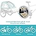 Bicycle Trailer Coupler Hitch Aluminum Alloy Rear Replacement Axle Hitch Connection for Child Pet Cargo Bike Trailers, Blackthumb 4