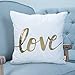 Monkeysell Valentine's Day Gift Home Pillowcases Love Pillows Flannel Decorative Throw Pillows Cover for Couch Bed Sofa Christmas 18 inches