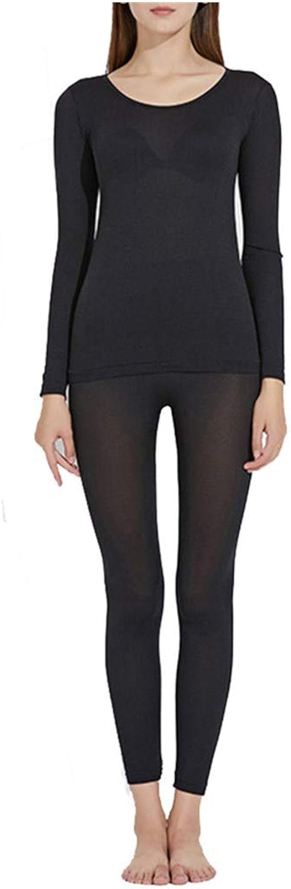 Women's Ultra Soft Lightweight Long Underwear See Through, Napoo