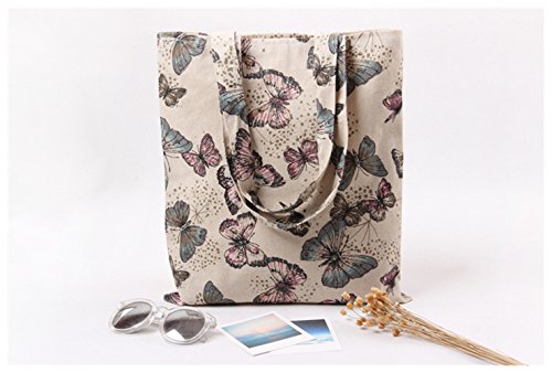 Canvas Tote Bag Butterfly Printed Design ASAPS