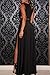 Happy Sailed Women's Novelty Jersey Night Club Craving Maxi Long Dance Dress, One Size Black