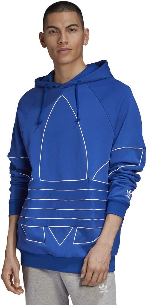 Adidas Originals Suéter para Hombre, Azul Rey/Blanco, S/P