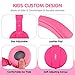 Kids Headphones On-Ear Comfortable Foldable Headphones for Kids Lightweight Stereo Headset for Kids Childrens Girls Boys Smartphone PC Tablet MP3/4 Video Game Toddler Headphones (Pink)