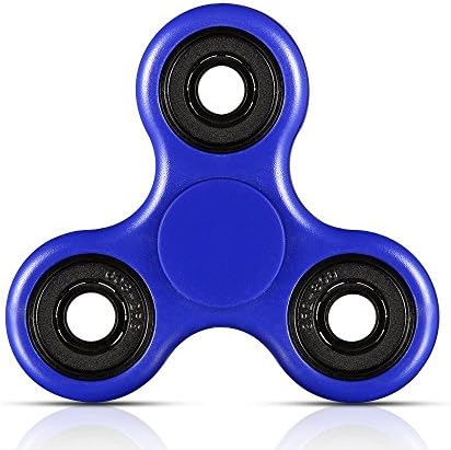 Fidget Toy Hand Spinner Stress Reducer Durable Bearing Spinner with High Speed Smooth and Well Balanced Blue
