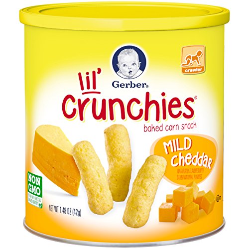 Gerber Graduates Little Crunchies Whole Grain Corn Snacks Variety Pack, 1.48 Ounce (Pack of 6)