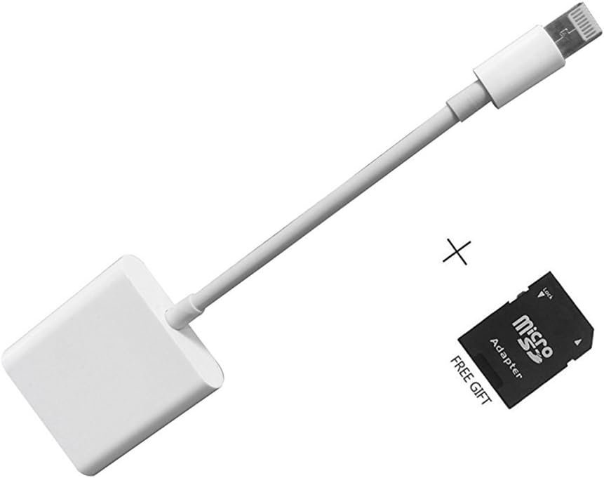 SD Card Reader for iPhone iPad and Android Lightning to Trail and Game Camera Viewer - App Not Required