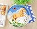 BLUE PANDA Disposable Plates - 80-Count Paper Plates, Horse Birthday Party Supplies for Appetizer, Lunch, Dinner, and Dessert, Kids Birthdays, 9 Inches in Diameter