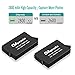 OAproda 2 Pack Replacement Battery & Dual Charger with Micro USB & Type-C Inputs