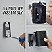 Sanus Wireless Speaker Wall Mount for Sonos ONE - Tool Free Tilt & Swivel Adjustments For Best Audio - Single (black) - WSWM21-B1