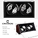CRITIRON Automatic Single Watch Winder Case Rotating Watches Display Storage Box Black (4+0)