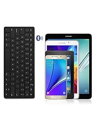 omoton Ultra-Slim Teclado Bluetooth para Android, Negro
