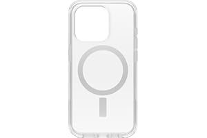 OtterBox iPhone 15 Pro (Only) Symmetry Series Clear Case - (Clear), snaps to MagSafe, ultra-sleek, raised edges protect camera & screen