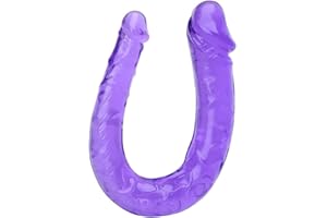 Realistic Ultra-Soft Thin Double-Ended Dildo Anal Dildo for Men, Double Sided Dildos Anal Vagina Stimulator Adult Sex Toys fo