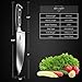 Chef Knife Kitchen Knife 8 inch Sharp Chef's Knife German HC Stainless Steel All-Rounder Butcher for Cutting Meat Fruit Vegetables