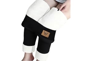 Fleece Lined Leggings Women Winter Thick Warm Sherpa Lined Tights Butt Lift High Waisted Tummy Control Yoga Pants