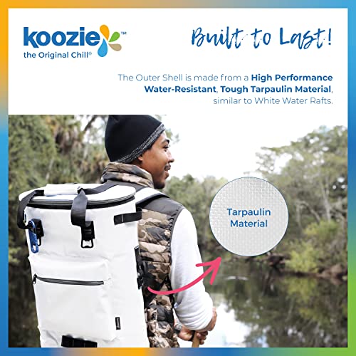 KOOZIE Olympus Insulated Cooler Backpack Keeps Cold for 30 Hours 36 Can Large Soft Cooler