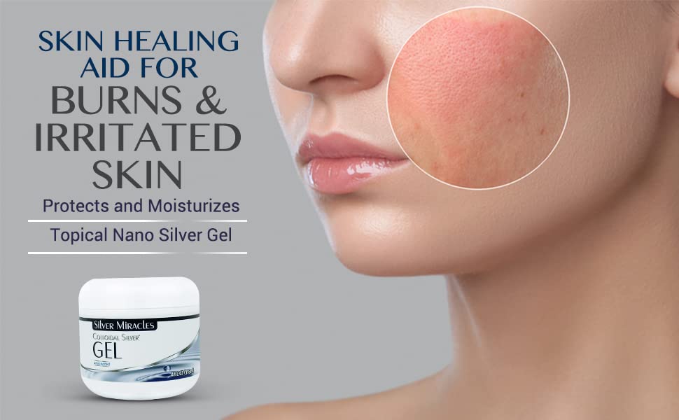 Silver Miracles Colloidal Silver Gel Nano Silver Gel Wound Care