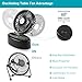 Desk USB Fan, Unique Mini Desk Oscillating Fan with Adjustable Switch, Super Quiet, 90 Degree Rotation&180 Levels Rotation, Perfect Small Personal Fan for Table & Outdoor with Strong Wind-Black