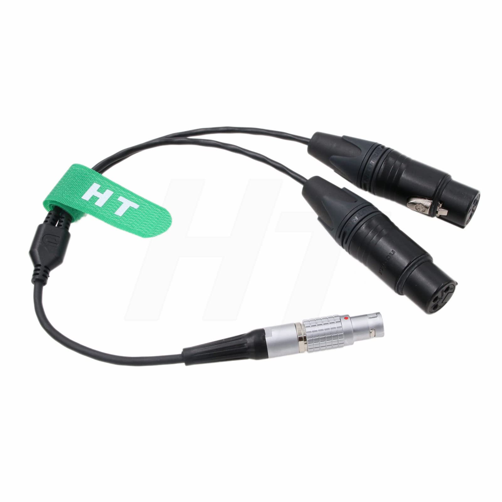 HangTon 10 pin Audio Input Cable for Atomos Shogun Flame, Shogun 7, Shogun Inferno, Ninja Inferno Monitor to Dual XLR 3 pin Female Sound Devices 633 Mic
