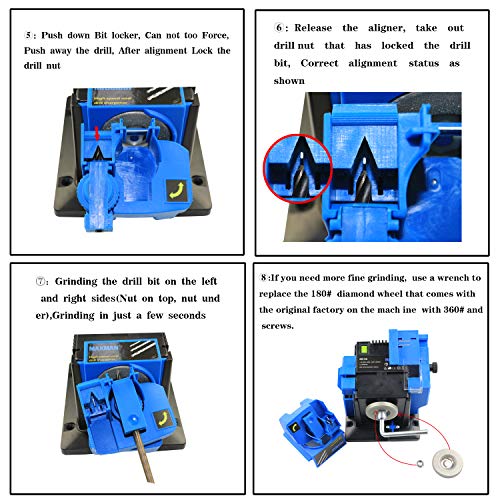 Multi-Functional Electric Knife Sharpener/Chisel/Plane Blade/HSS Drill Sharpening Machine Use For Kitchen Knives Power Tools - Thumbnail 4