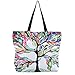 newplenty Beach Tote Bags Travel Totes Bag Shopping Zippered Tote for Women Foldable Waterproof Overnight Handbag