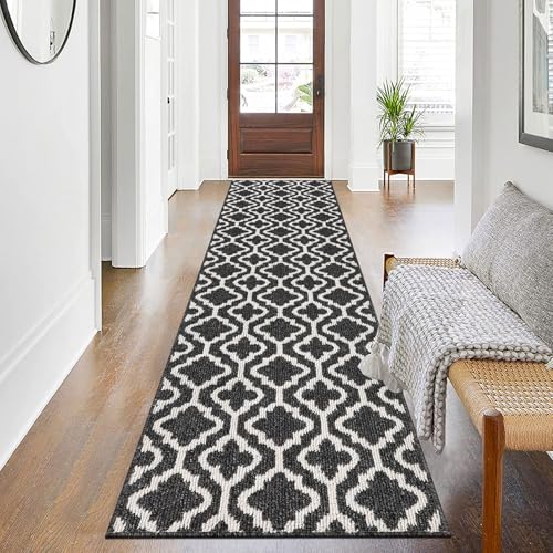 SHACOS Läufer Teppich 60x240 cm Läufer Flur rutschfest Teppichläufer Waschbar Flurläufer Flurteppich Lang Flur Läufer Teppich für Küche, Eingang, Essz