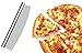 Outeam Pizza Cutter - Chef Sharp Rocker Knife Blade With Protective Knife Cover - Durable Multi-function Rocker Pizza Cutter - Heavy Duty Stainless Steel with Premium Comfort Grip Handle