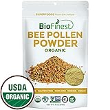 Biofinest 100% Pure Bee Pollen Powder - USDA Organic Vegan Raw Non-GMO - Boost Metabolism (4 oz)