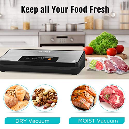 Vacuum Sealer Machine, ENZOO Automatic Vacuum Machine 80Kpa for Food