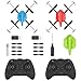 Holy Stone HS177 RC Battle Drones with Infrared Emission RTF Quadcopter with 2.4GHz 4 Channel 6-Axis Gyro and Altitude Hold Function, Headless Mode and Emergency Stop, Color Red and Blue, Quantity 2