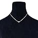 JIEPING Love Heart Choker Necklace Silver Gold Plated Collar Chain