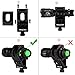 Morpilot Flashlight Mount Rail Mount Flashlight Picatinny Flashlight, 5 Modes 400LM Tactical Flashlight Offset Mount Set, Black