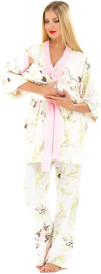 The Olian 5pc. Nursing PJ Set w/ matching Baby Outfit