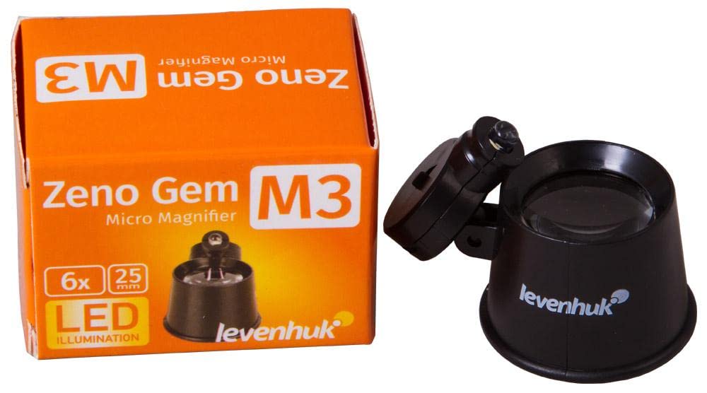 Levenhuk Zeno Gem M3 Compact Magnifier with LED Illumination