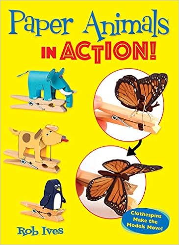 Paper Animals In Action Clothespins Make The Models Move - 