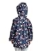 Hatley Boys' Little Button-Up Printed Rain Jacket, Red Farm Tractors, 8 Years