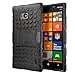 Hyperion Nokia Lumia Icon 929 Windows Phone Explorer Hybrid Case (Compatible with Verizon Nokia Lumia Icon 929) **2 Year No Hassle Warranty** [Hyperion Retail Packaging] (BLACK)