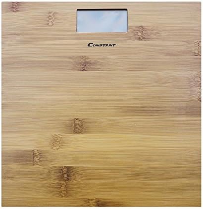 OVI Modern Bamboo Weighing Body Scale Product 400LB 180KG Wood Decor for Bath, Kitchen and Living Room