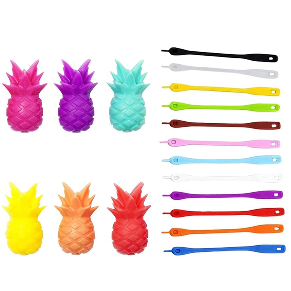 Reusable Glass Identification Wine Glasses for Wine Glasses Champagne Glasses Cocktail Glasses Pack of 18