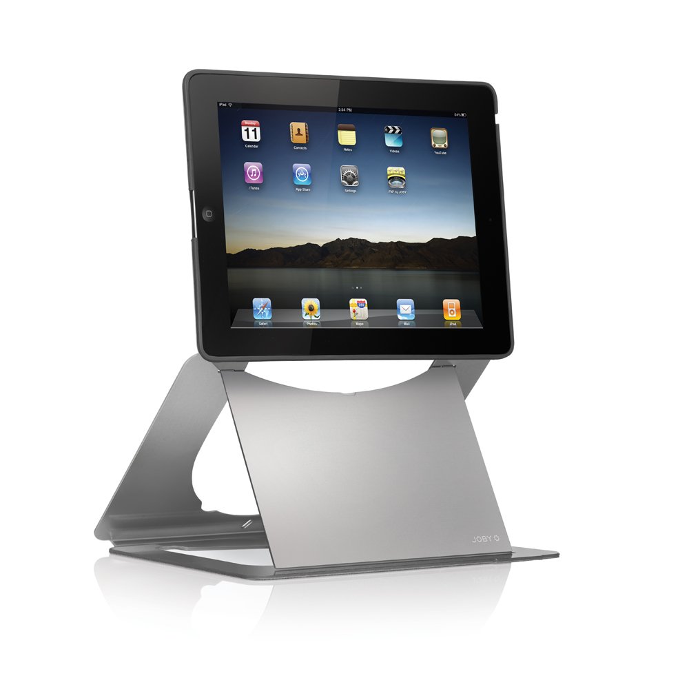 Ergonomic tablet case/stand with split keyboard and extended display